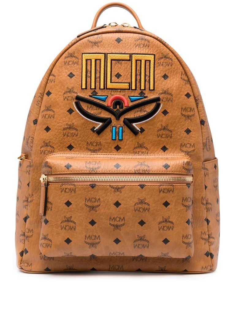 Stark Visetos embroidered backpack