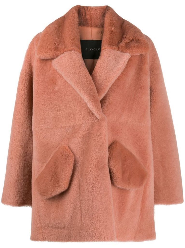 oversized shearling coat
