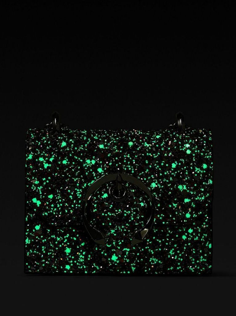 Mini Paris glow-in-the-dark glitter bag