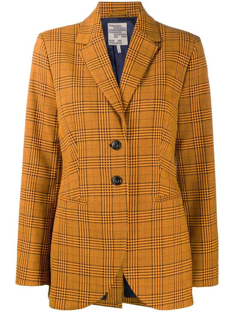 Bryony check pattern blazer