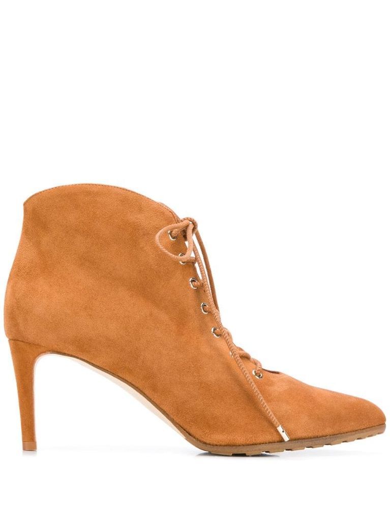 Priyanka lace-up ankle boots
