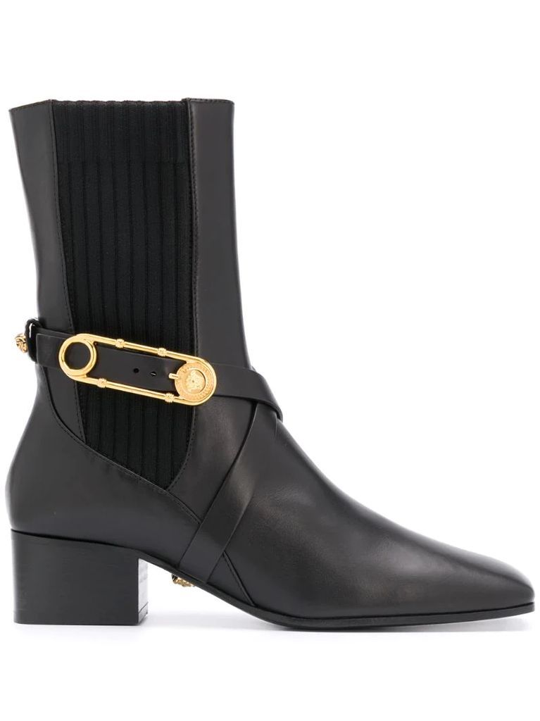 square-toe 45mm ankle boots