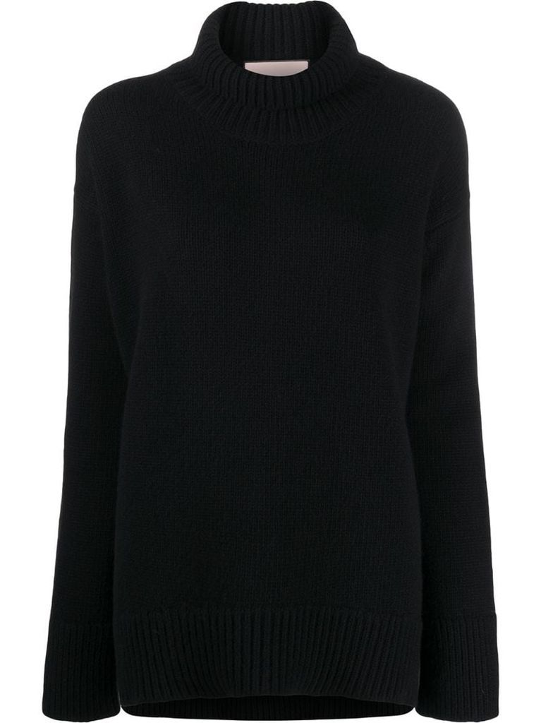 loose fit roll neck jumper