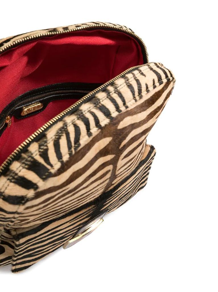 tiger print Mamma Baguette backpack