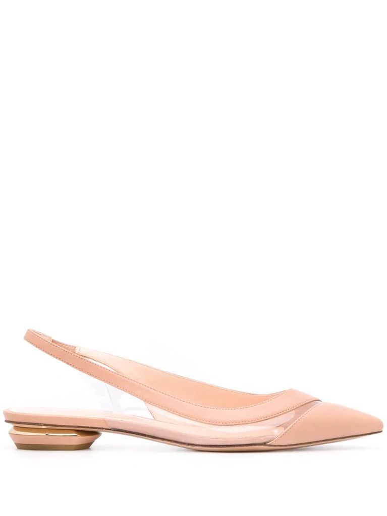 Alyssa slingback-strap ballerina shoes
