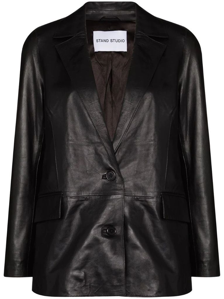 Catherine leather blazer