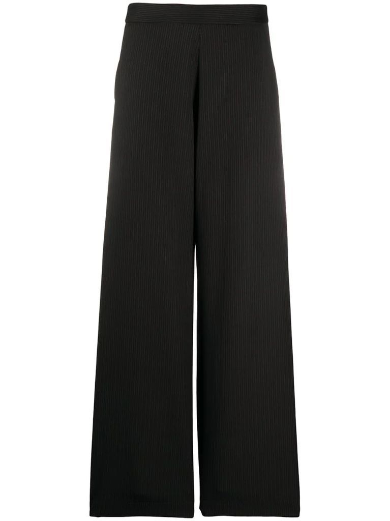 Lily pinstripe flared trousers