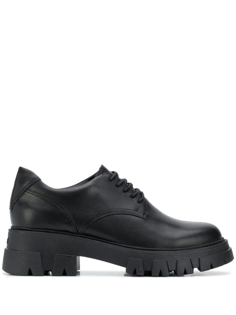 chunky sole lace-up shoes