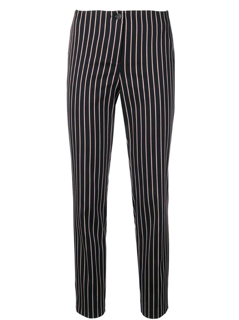 striped skinny trousers