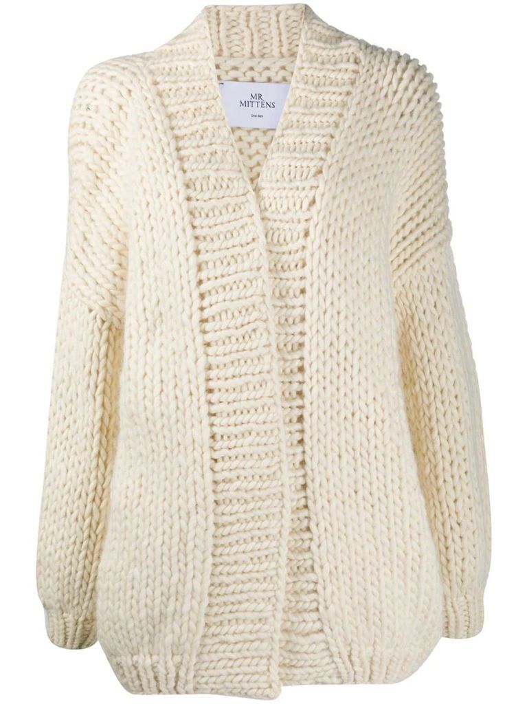 relaxed soft wool cardigan