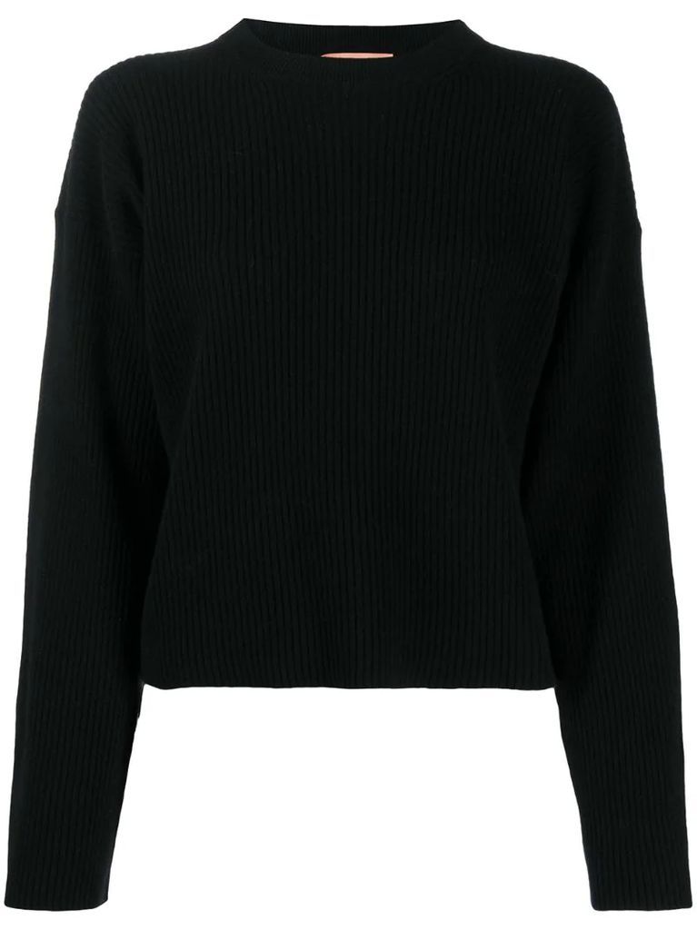 chunky-knit long-sleeve jumper