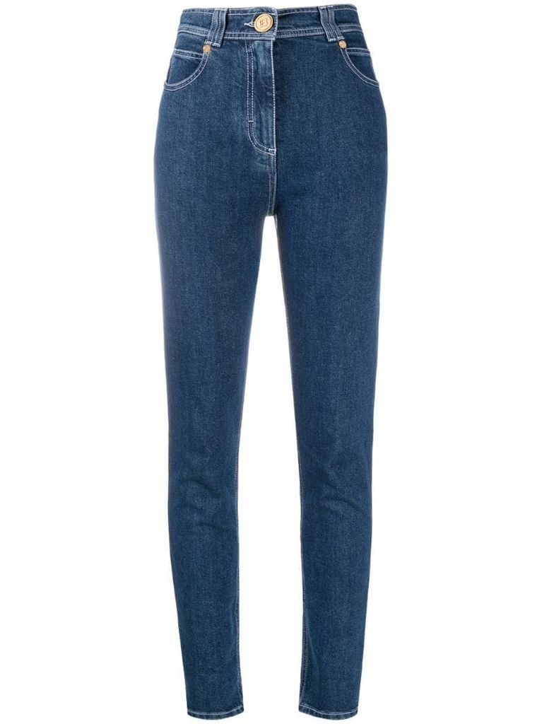 five-pocket skinny fit jeans