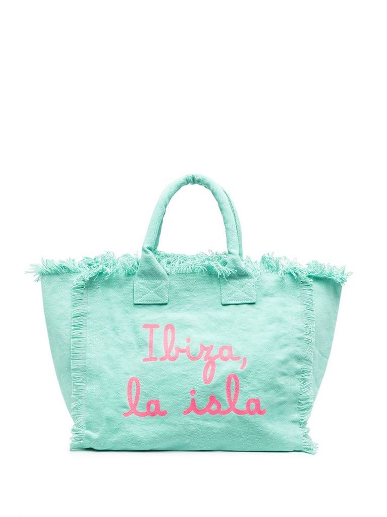 Ibiza print beach bag