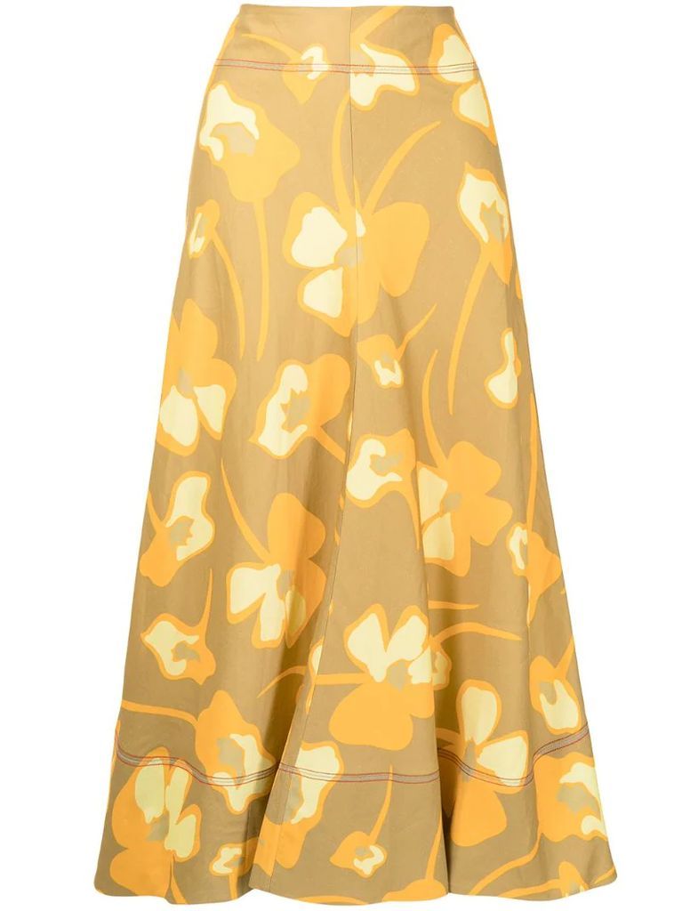 Wren floral-print skirt
