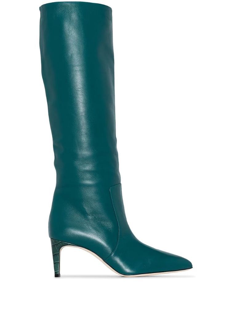 70mm leather knee boots