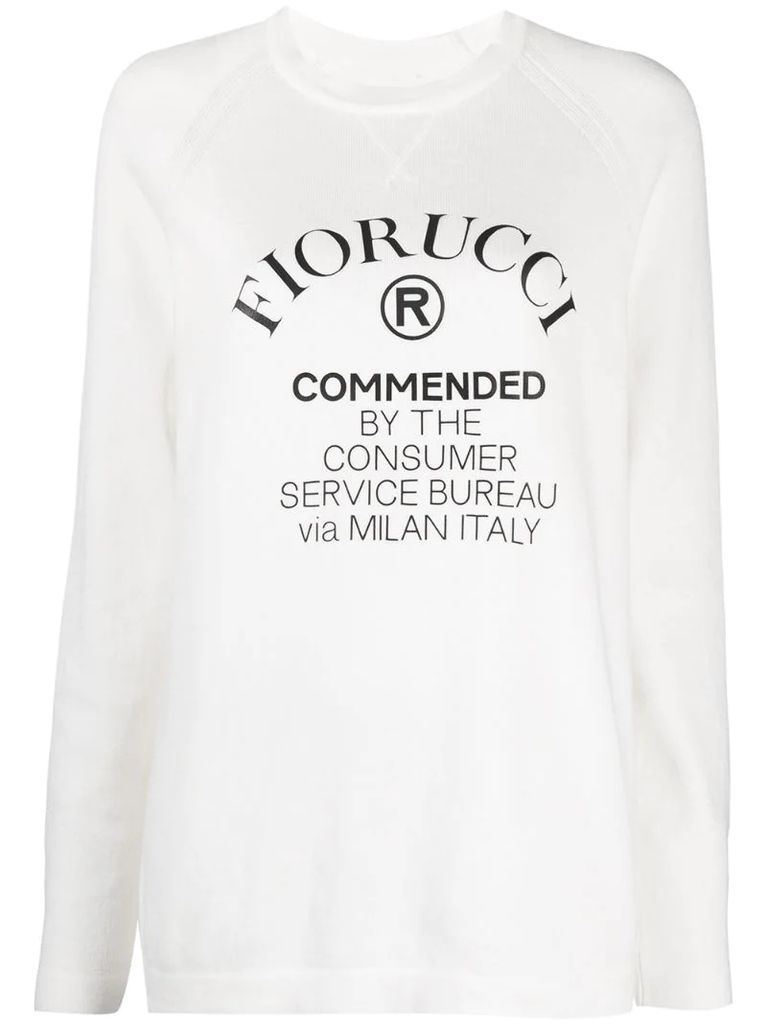 Commended logo-print sweatshirt