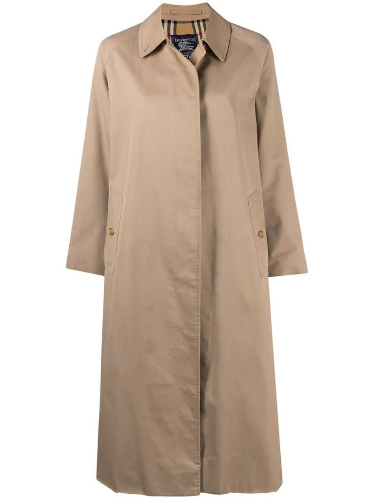 flared mid-length coat