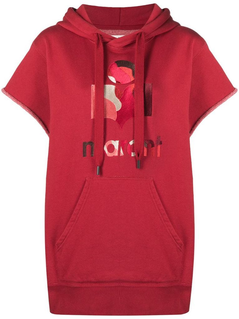 Moby logo short sleeve hoodie