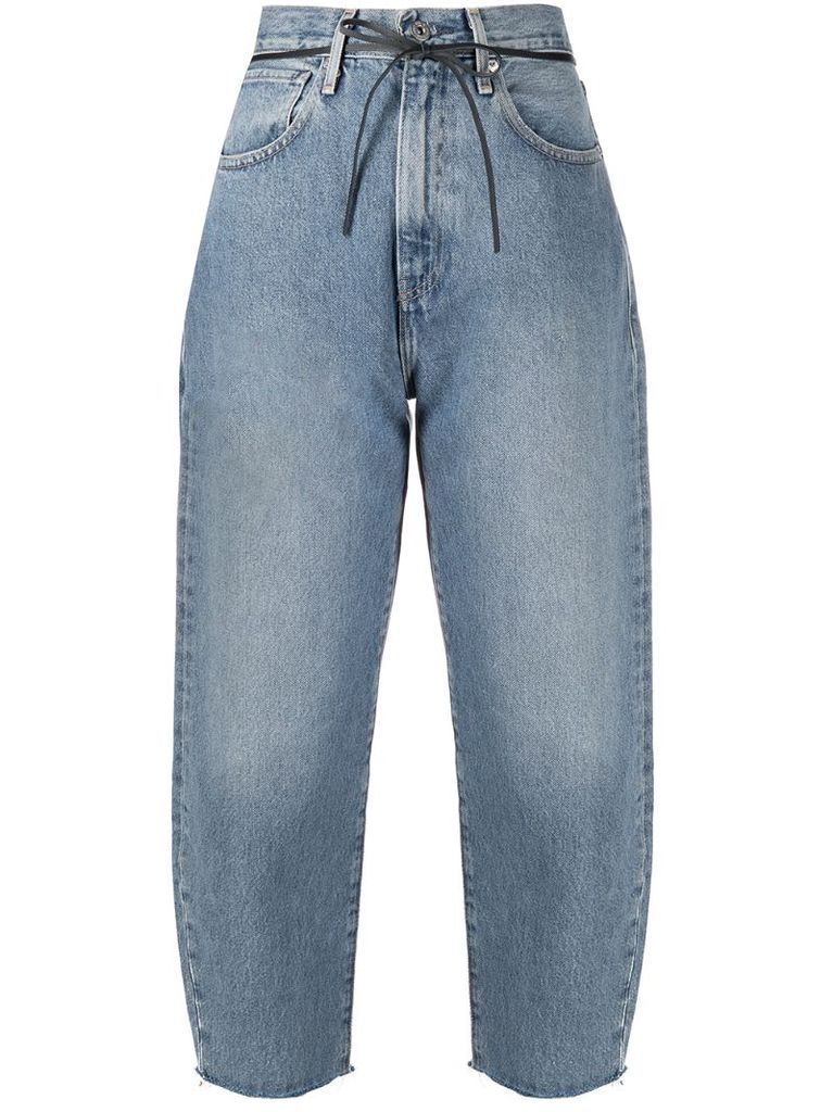 Barrel cropped jeans