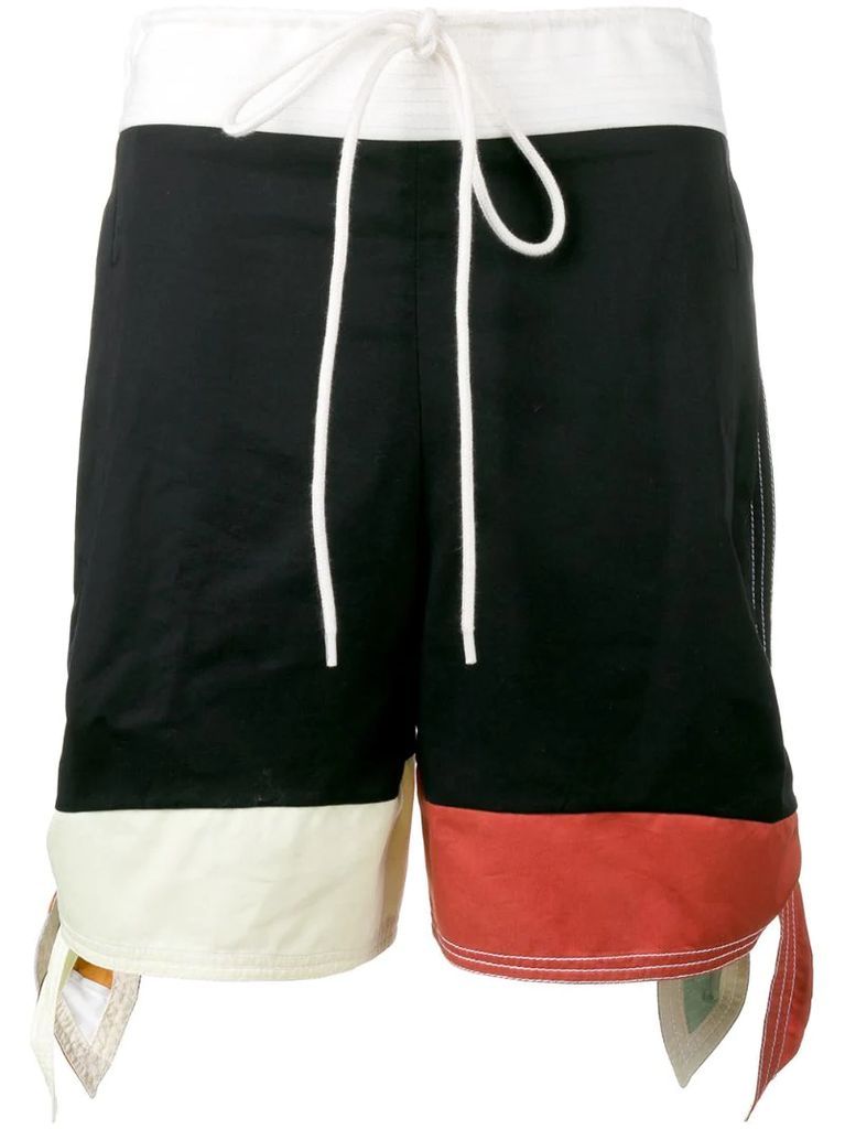 colour block shorts