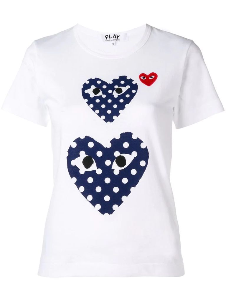 polka dot heart T-shirt