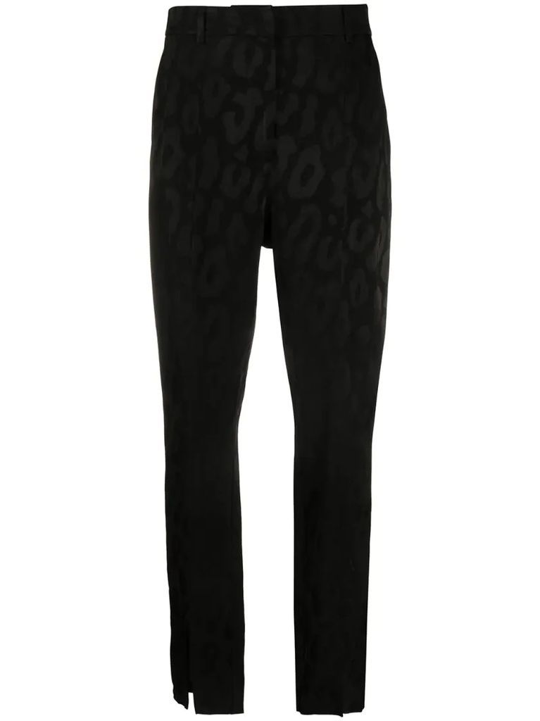 front slit tailored trousers