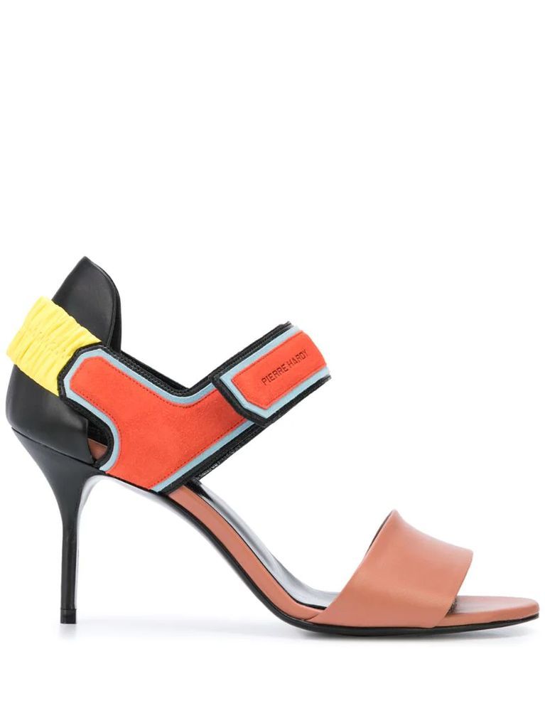 Trixi colour-block sandals