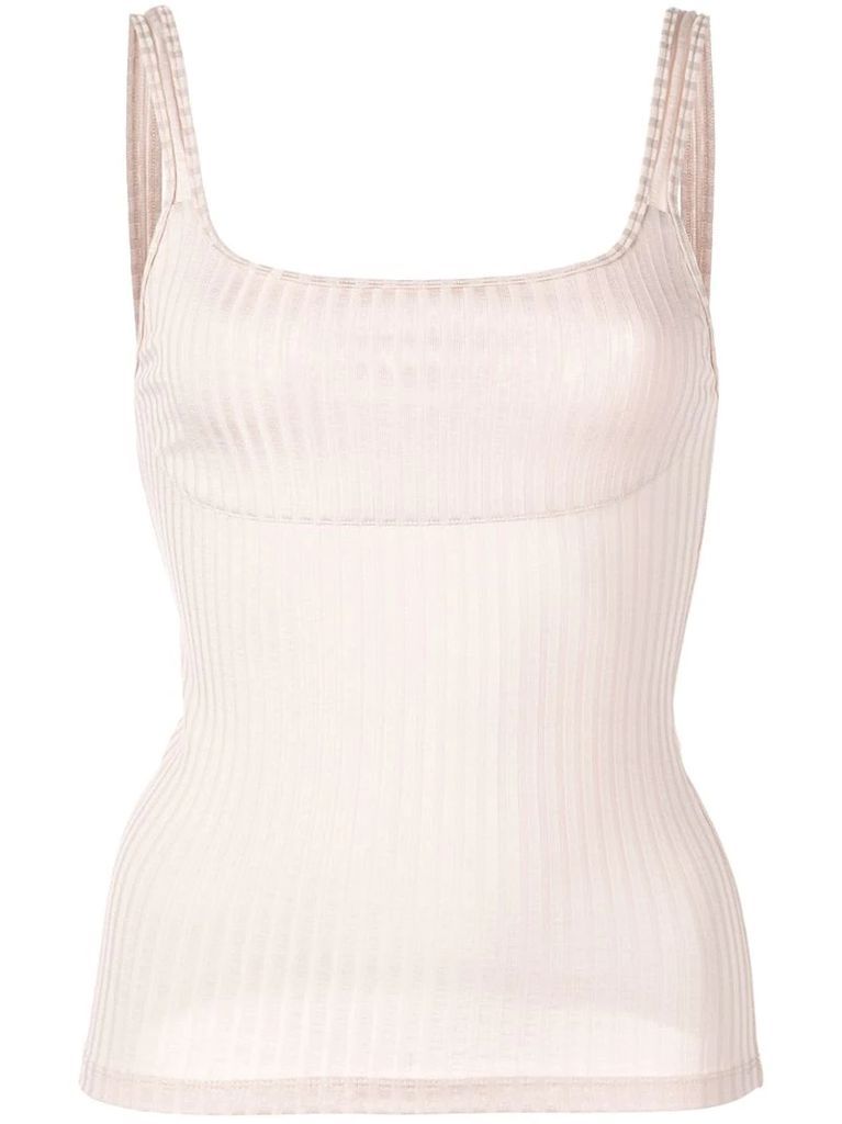 fitted ribbed tank top