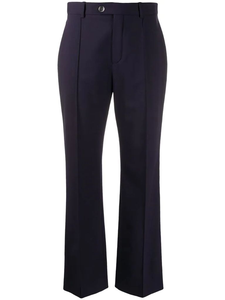 cropped tailored trousers