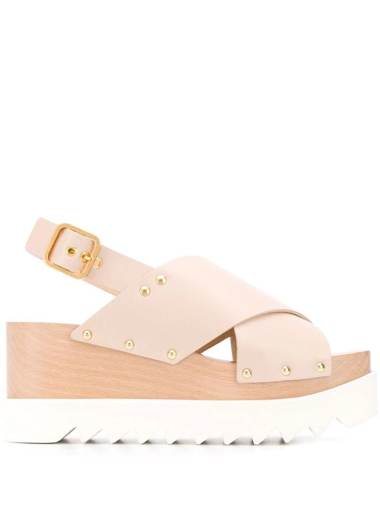 Elyse cross-strap sandals