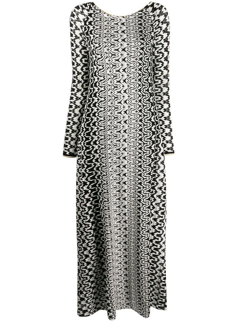 abstract knit dress