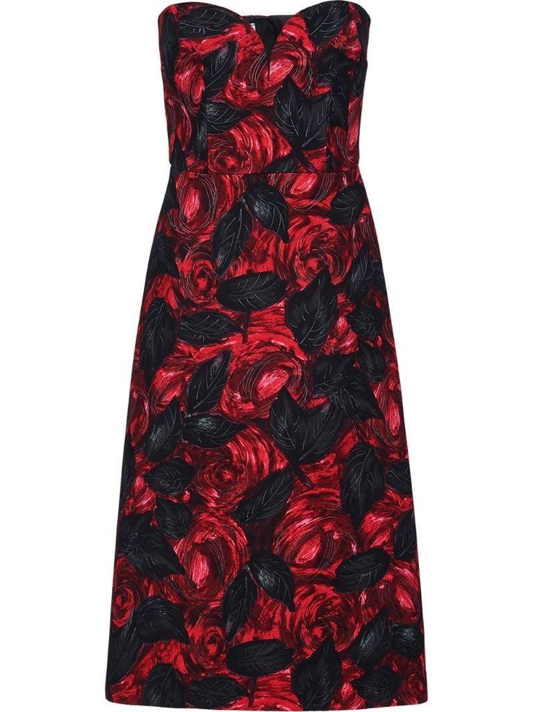 Dark Rose print Cady dress
