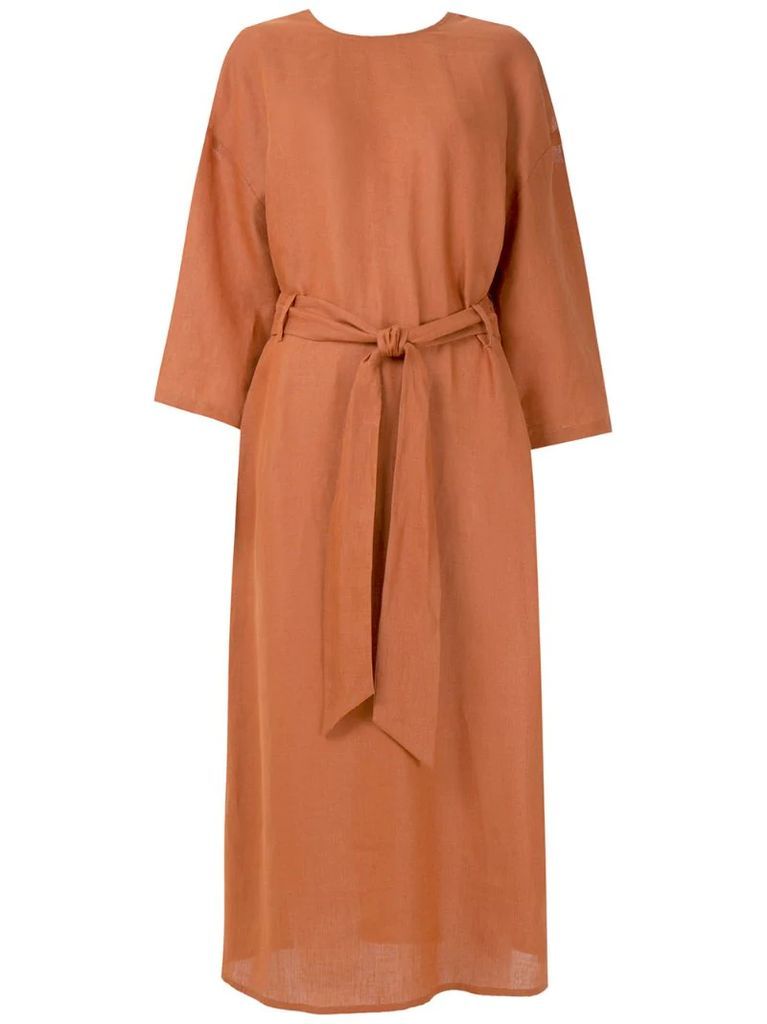 belted relaxed fit dress