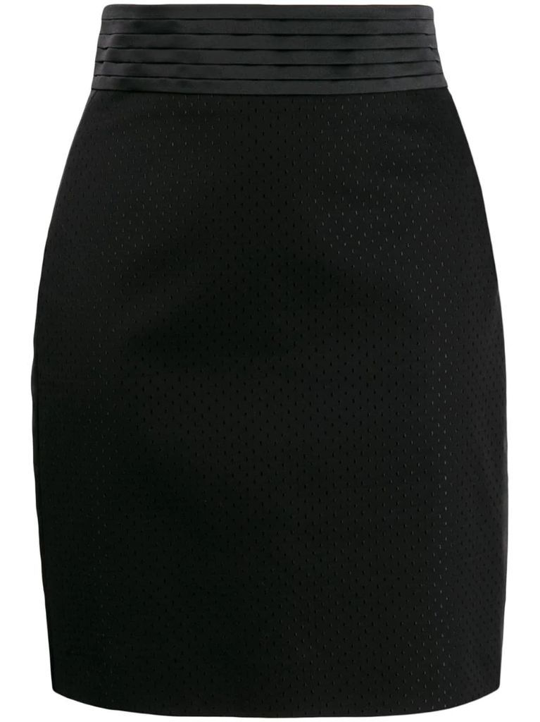 high-waist skirt