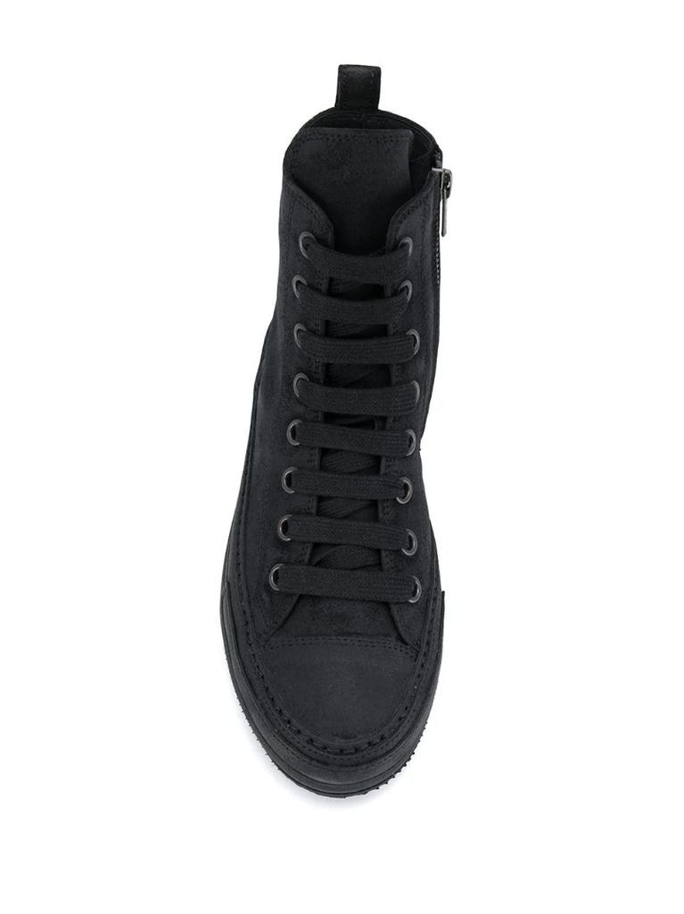 high top lace-up sneakers
