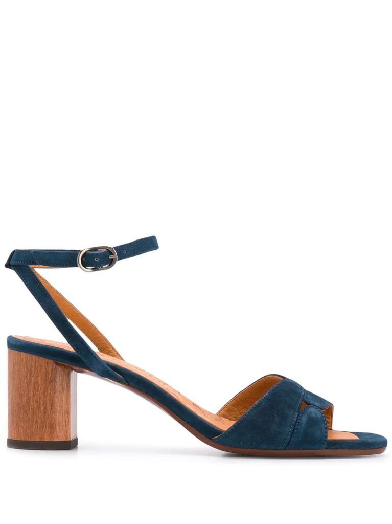 70mm wood-heel sandals