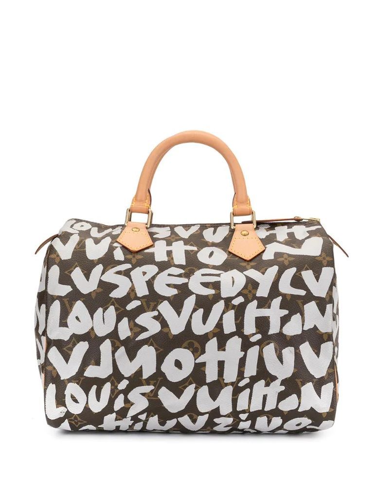 pre-owned Speedy Graffiti 30 tote