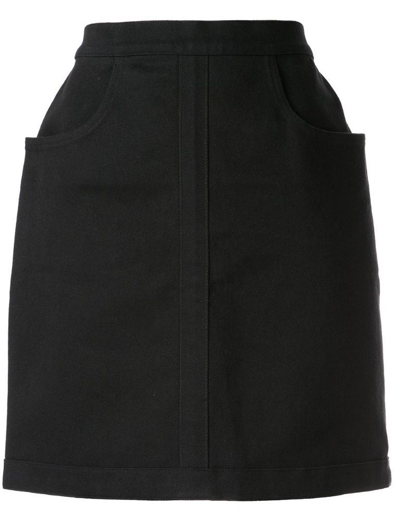straight-fit mini skirt