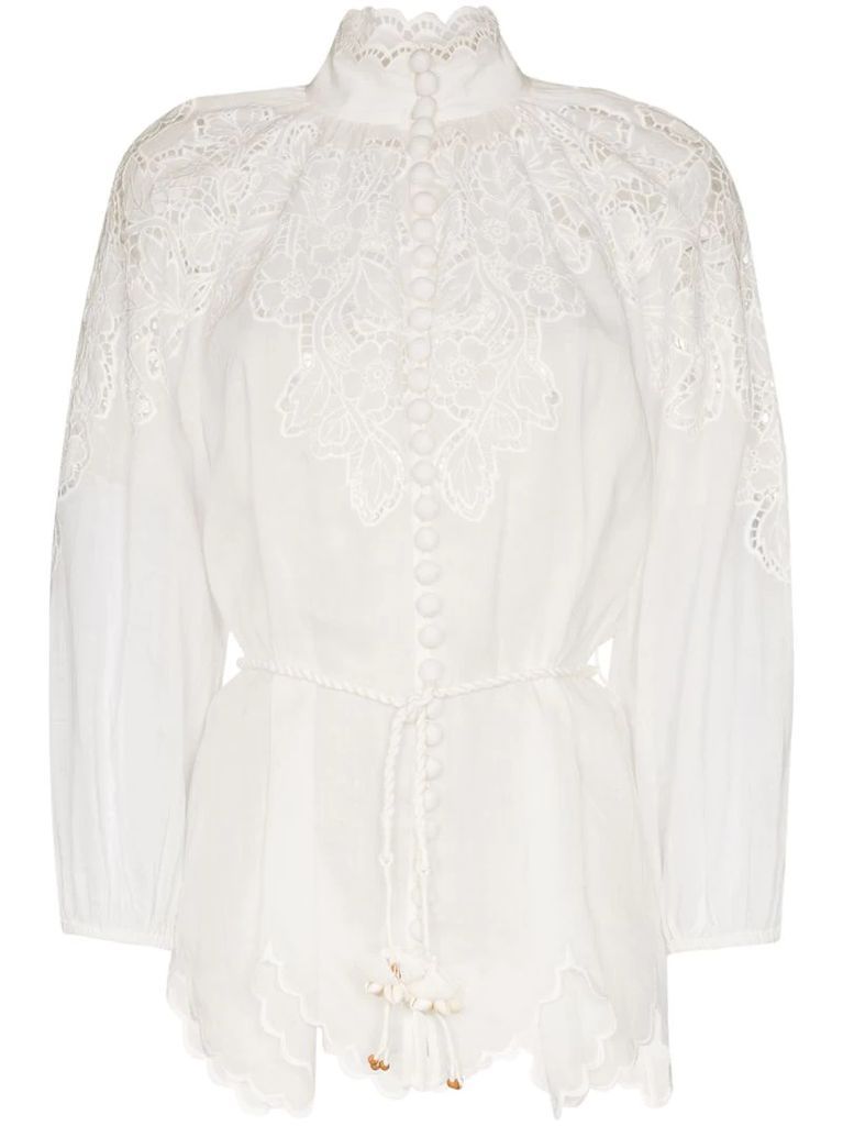 broderie anglaise blouse