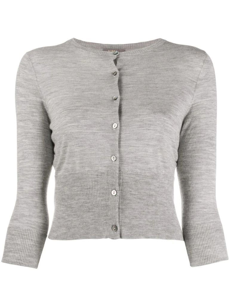cashmere cropped cardigan