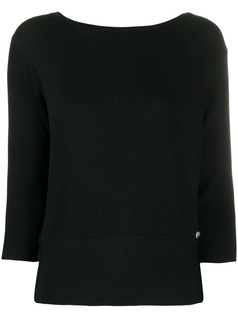 ribbed fitted jumper