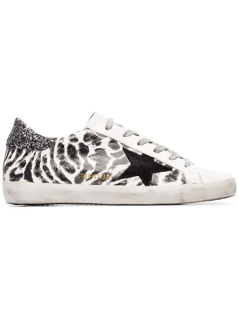 leopard print Superstar sneakers