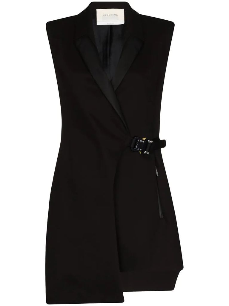 tuxedo-style mini dress