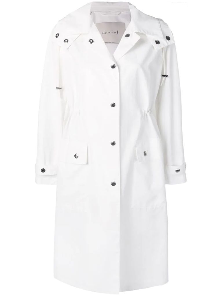 White Hooded Coat LM-098ST