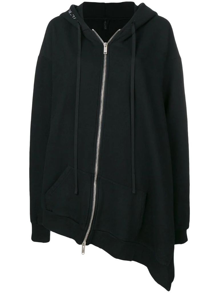 asymmetric fit hoodie