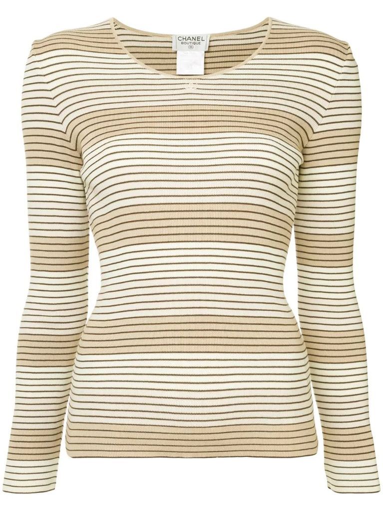 striped ribbed top