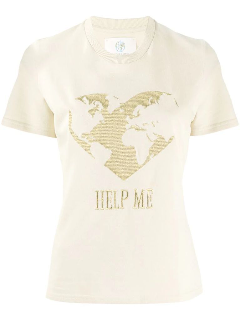 Help Me embroidered T-shirt