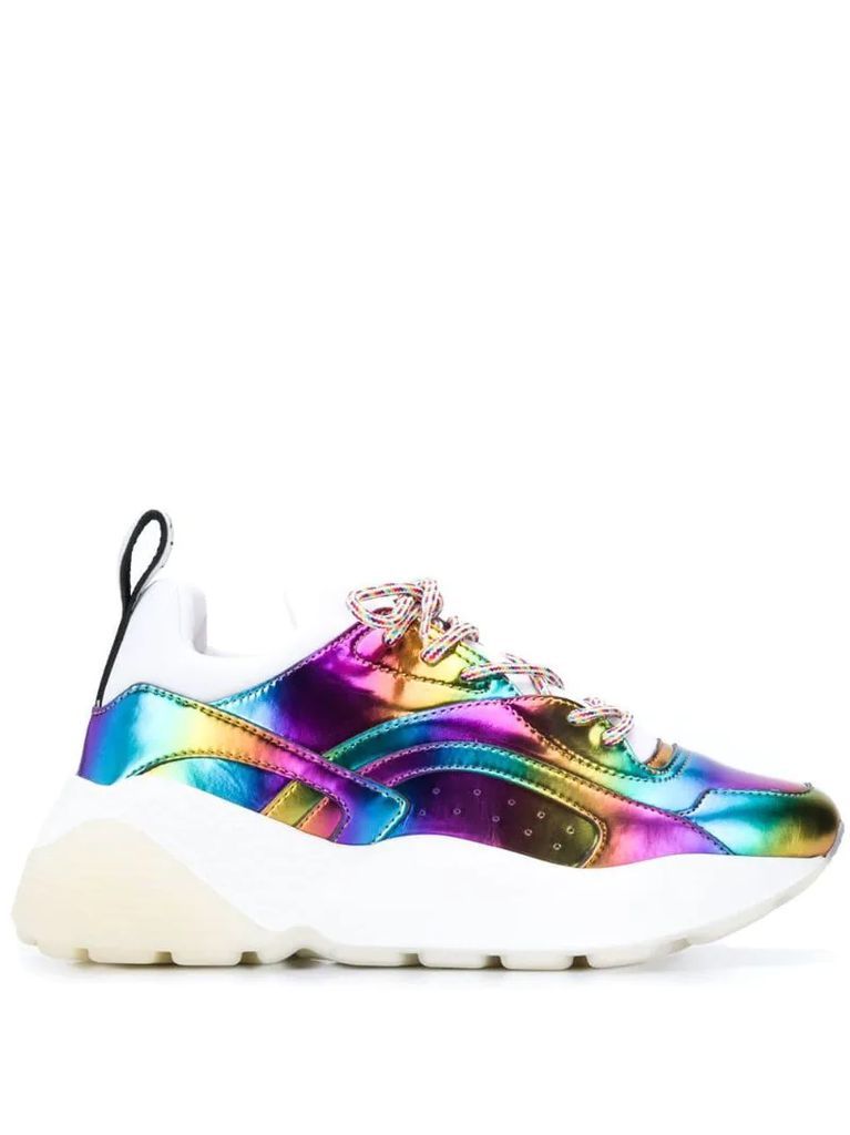 Eclypse metallic rainbow sneakers