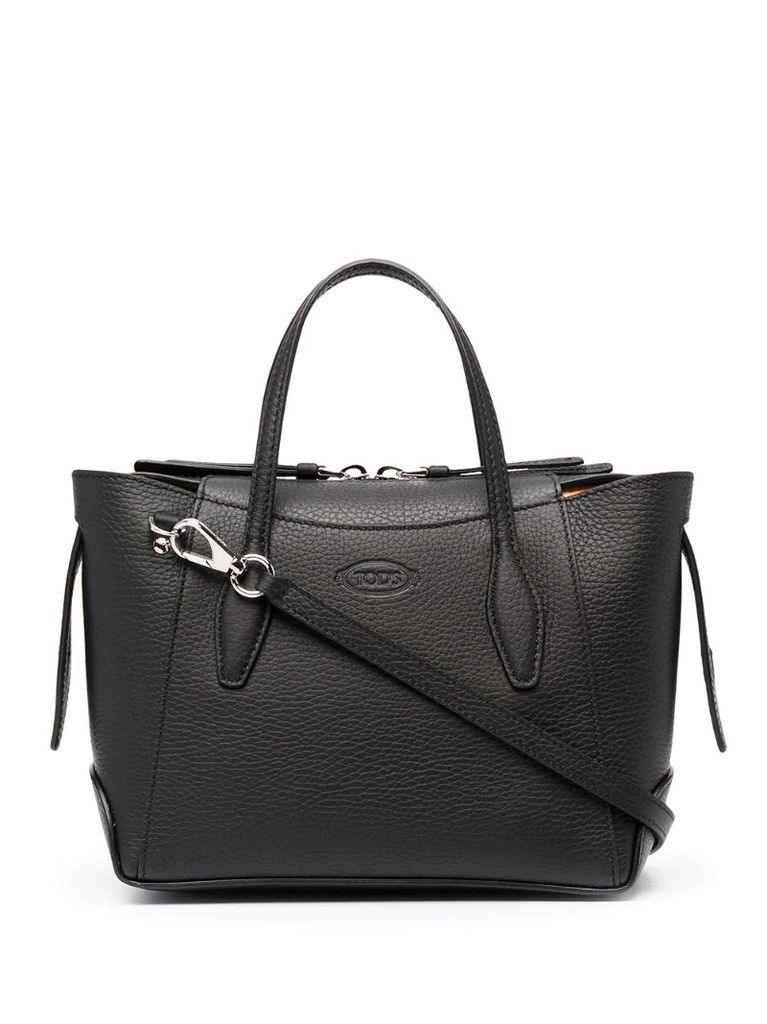 mini leather shopping bag