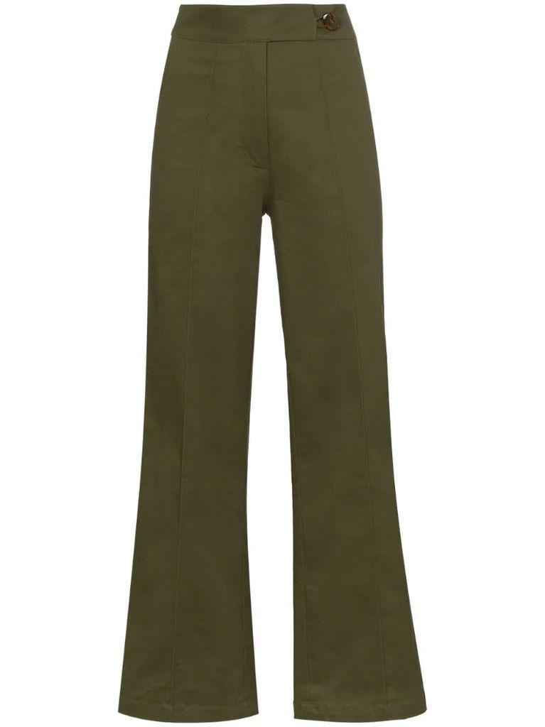 Stella wide-leg cropped trousers